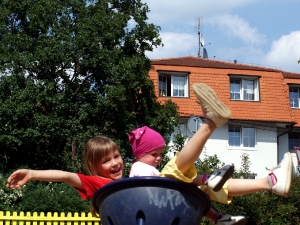 S Barunkou v záchodě