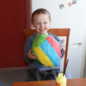 Balon připravený ke schnutí