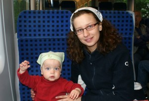 Maminka a Amelka ve vlaku